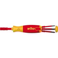 Wiha Schraubendreher mit Bit Magazin LiftUp electric rot/gelb, 7-teilig