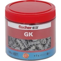 fischer Gipskartondübel GK, Dose hellgrau, 160 Stück