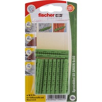 fischer Spreizdübel SX GREEN 6x50 K grün, 10 Stück