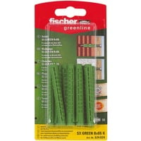 fischer Spreizdübel SX GREEN 8x65 K grün, 10 Stück