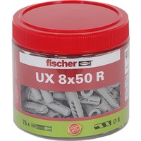 Universaldübel UX 8x50 R, Dose hellgrau, 75 Stück