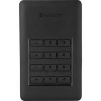 Verbatim Store 'n' Go Secure Portable, Externe Festplatte schwarz/silber, USB-C 3.2 (5 Gbit/s)