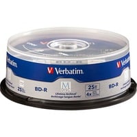 Verbatim M-DISC BD-R 4x 25 GB, Blu-ray-Rohlinge 4-fach, 25 Stück