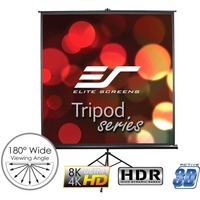 EliteScreens Tripod, Stativleinwand schwarz, 136", 1:1, MaxWhite