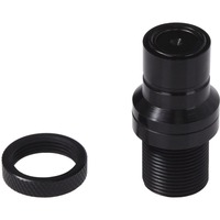 Alphacool Eiszapfen Schnellverschluss Stecker Schott G1/4 IG - Deep Black, Kupplung schwarz (matt)