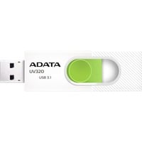 UV320 64 GB, USB-Stick weiß/grün, USB-A 3.2 Gen 1 Kapazität: 64 GB Anschluss: USB-A 3.2 Gen 1 (5 Gbit/s) Funktionen: Slider