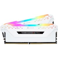 Corsair DIMM 16 GB DDR4-3000 (2x 8 GB) Dual-Kit, Arbeitsspeicher weiß, CMW16GX4M2C3000C15W, Vengeance RGB PRO, INTEL XMP