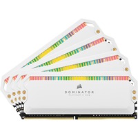 Corsair DIMM 32 GB DDR4-3600 (4x 8 GB) Quad-Kit, Arbeitsspeicher weiß, CMT32GX4M4C3600C18W, Dominator Platinum RGB, INTEL XMP