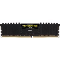 Corsair DIMM 4 GB DDR4-2400  , Arbeitsspeicher schwarz, CMK4GX4M1A2400C16, Vengeance LPX, INTEL XMP