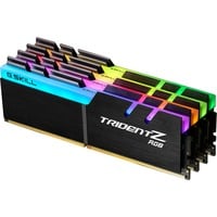 G.Skill DIMM 32 GB DDR4-3600 (4x 8 GB) Quad-Kit, Arbeitsspeicher schwarz, F4-3600C16Q-32GTZRC, Trident Z RGB, INTEL XMP