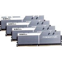 G.Skill DIMM 32 GB DDR4-4133 (4x 8 GB) Quad-Kit, Arbeitsspeicher silber/weiß, F4-4133C19Q-32GTZSWF, Trident Z, INTEL XMP