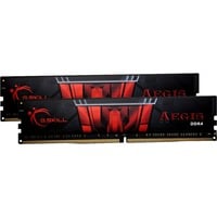 G.Skill DIMM 8 GB DDR4-2400 (2x 4 GB) Dual-Kit, Arbeitsspeicher F4-2400C15D-8GIS, Aegis, INTEL XMP