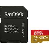 SanDisk Extreme 32 GB microSDHC, Speicherkarte UHS-I U3, Class 10, V30
