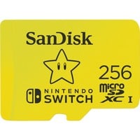 SanDisk Nintendo Switch 256 GB microSDXC, Speicherkarte gelb, UHS-I U3, V30