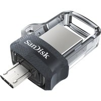 SanDisk Ultra Dual USB Laufwerk m3.0 128 GB, USB-Stick USB-A 3.2 Gen 1