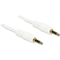 DeLOCK Audiokabel Klinke 3,5mm 4Pin > 3,5mm Stecker 4Pin weiß, 50 cm