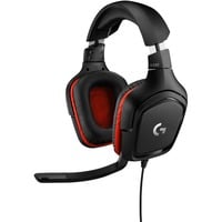 Logitech G332 Gaming Headset, Gaming-Headset schwarz/rot