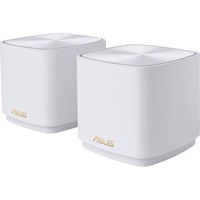 ASUS ZenWiFi AX Mini (XD4)  AX1800 2er Pack, Mesh Router weiß, 1x Router + 1x Satellit