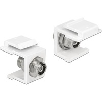 DeLOCK Keystone FC Buchse > Buchse, Keystone-Modul Zum Einbau in Keystone Halterungen mit 19,2 x 14,9 mm