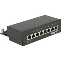 4043619876723 - Patchpanel Desktop 8-Port Cat6 schwarz geschirmt 4043619876723 - Patchpanel Desktop 8-Port Cat6 schwarz geschirmt