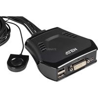 ATEN CS22D-AT, KVM-Switch schwarz