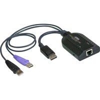 ATEN USB-DisplayPort-Virtual-Media-KVM-Adapter KA7169 schwarz, mit Chipkartenunterstützung