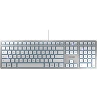 CHERRY KC 6000 SLIM FOR MAC, Tastatur silber/weiß, US-Layout, SX-Scherentechnologie