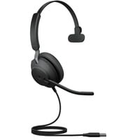 Jabra Evolve2 40, Headset schwarz, USB-A, Microsoft Teams