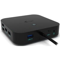 i-tec USB-C Dual Display Docking Station, Dockingstation schwarz, Power Delivery, USB-C, DisplayPort