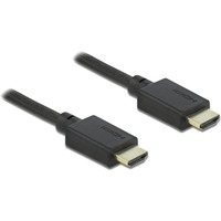 DeLOCK High Speed HDMI-Kabel 48 Gbps 8K 60Hz schwarz, 0,5 Meter