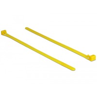 DeLOCK Hitzebeständige Kabelbinder 200mm x 7,5mm gelb, 100 Stück, UV-beständig