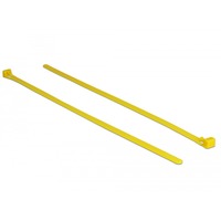 DeLOCK Hitzebeständige Kabelbinder 300mm x 7,6mm gelb, 100 Stück, UV-beständig