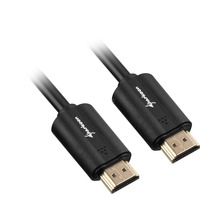 Sharkoon Kabel HDMI Stecker > HDMI Stecker schwarz, 1 Meter, HDMI 2.0 4K