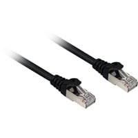 Sharkoon Patchkabel RJ45 Cat.6a SFTP schwarz, 10 Meter, LSOH (Halogenfrei)