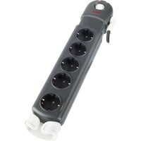 APC Essential SurgeArrest PL5B-DE, mit Schalter, Steckdosenleiste anthrazit, 1,8 Meter Kabel, Überspannungsschutz