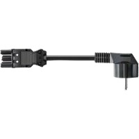 Bachmann Gerätezuleitung Kabel, Schutzkontakt > GST18i3 schwarz, 3 Meter, für Steckdosenleisten