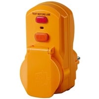 Brennenstuhl BDI-A IP54, Steckdosenadapter orange