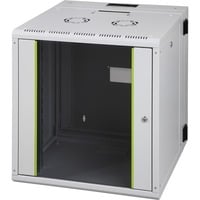 Digitus Wandgehäuse Unique Serie - zweiteilig, schwenkbar, IT-Schrank grau, 12 Höheneinheiten