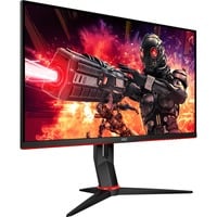 AOC 24G2ZE/BK, Gaming-Monitor 61 cm (24 Zoll), schwarz/rot, FullHD, IPS, AMD Free-Sync Premium, 240Hz Panel