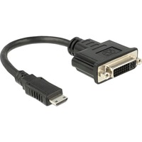 DeLOCK Adapter Mini HDMI > DVI-D 24+1 St-Bu schwarz, 20 cm