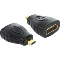 DeLOCK Adapter micro HDMI-D Stecker -> A Buchse schwarz