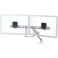 Dual-Monitorarm - Gelenkig - für Bildschirme 12 bis 24 (13,6kg) -  Verstellbarer VESA-Monitor Halterung - Tischklemme oder Tischlochmontage -  Schwarz