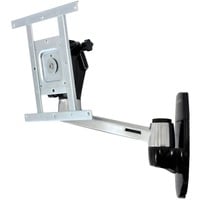 Ergotron LX HD Wallmount Swing Arm, Wandhalterung silber/schwarz, Schwenkarm für Wandmontage