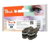 Peach Tinte DoppelPack schwarz PI500-143 kompatibel zu Brother LC-227XLBK
