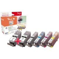 7640169585753 - C570XL 6 Druckerpatronen XL (2*bk bkph c m y) ersetzt Canon PGI-570XL*2 CLI-571XL für zB Canon Pixma MG 5750 Canon Pixma TS 5050 7640169585753 - C570XL 6 Druckerpatronen XL (2*bk bkph c m y) ersetzt Canon PGI-570XL*2 CLI-571XL für zB Canon Pixma MG 5750 Canon Pixma TS 5050