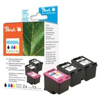 Peach Tinte SparPack PI300-660 kompatibel zu HP 302XL, F6U68A, F6U67A