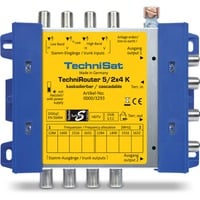 TechniSat TECHNIROUTER 5/2X4 G-R, Multischalter gelb/blau, kaskadierbar