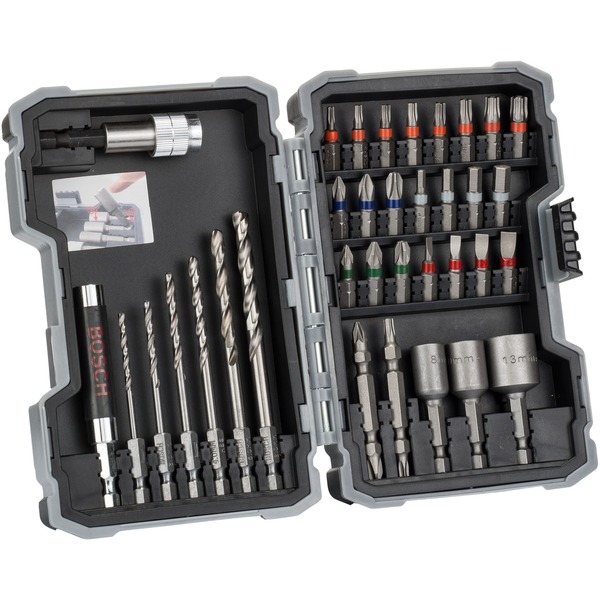 Bosch Professional Metallbohrer-und Bit-Set Extra Hard, 35-teilig 