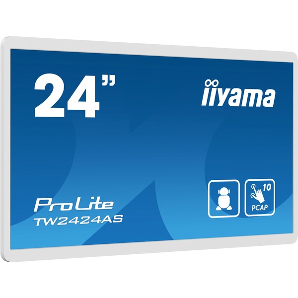 iiyama ProLite TW2424AS-W1, LED-Monitor weiß, FullHD, Touchscreen 