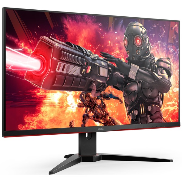 AOC U28G2AE/BK, GamingMonitor 71 cm(28 Zoll), schwarz/rot, UltraHD/4K, AMD FreeSync, HDMI
